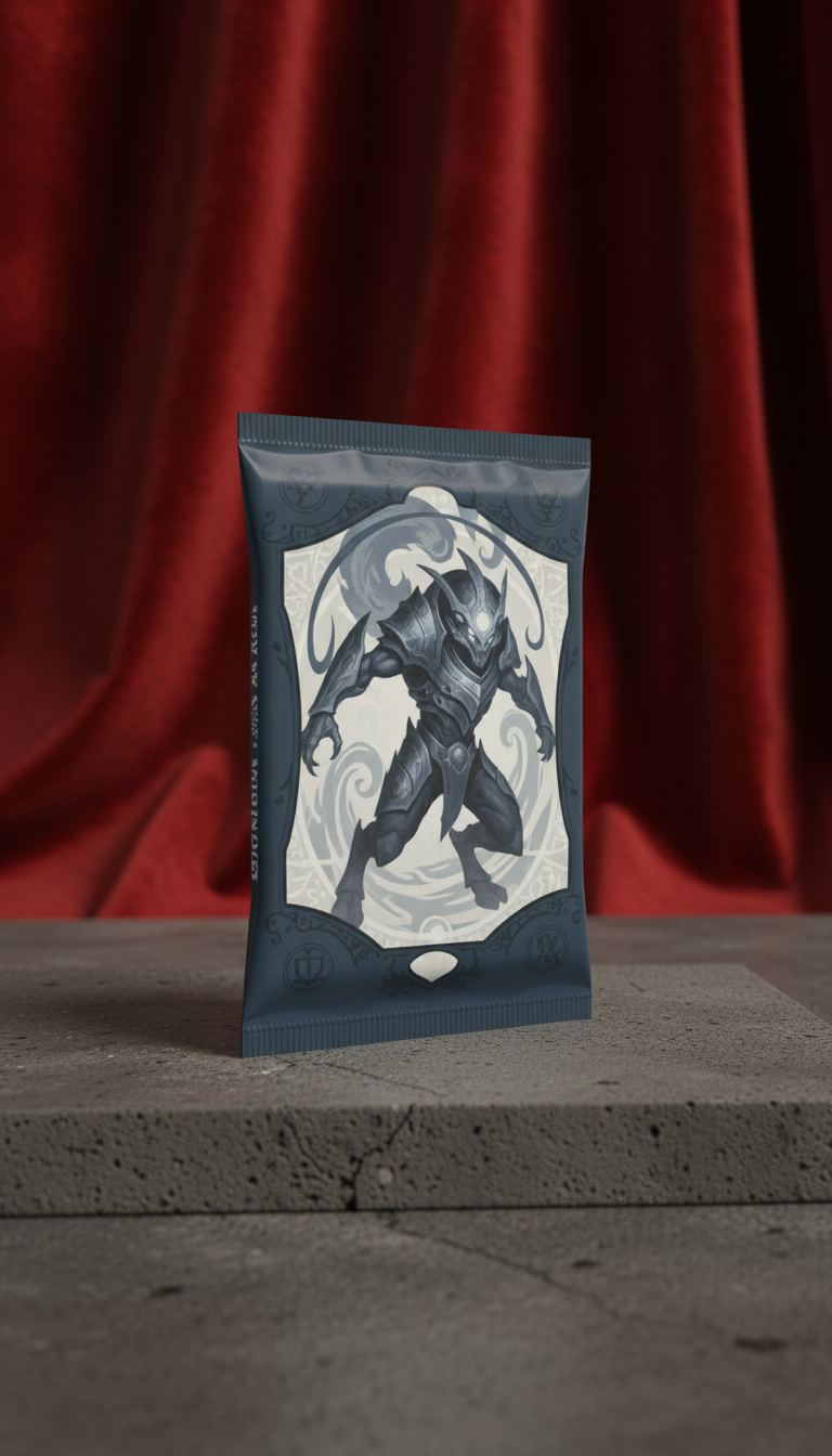 Collectible Card Game Booster Pack in a new setting