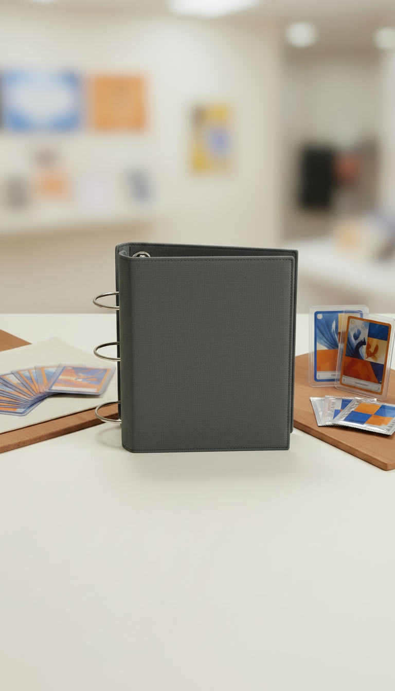 Alternate angle view of Collector's Branded Card Storage Binder