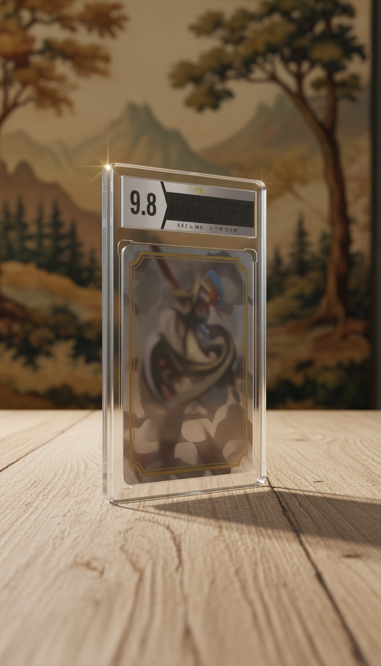 Graded TCG Card Precision Slab in a new setting