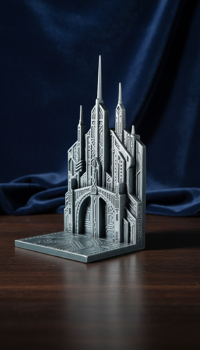 Hand-Painted Bookend in a new setting