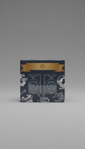 One Piece TCG display box, Default angle is a straight-on or subtle 3/4 view for boxes/displays; cards are shot flat or...