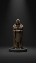 Requiem of the Watcher hand-numbered resin figure, Default arrangement is a 3/4 angle at desk height on dark wood or stone...