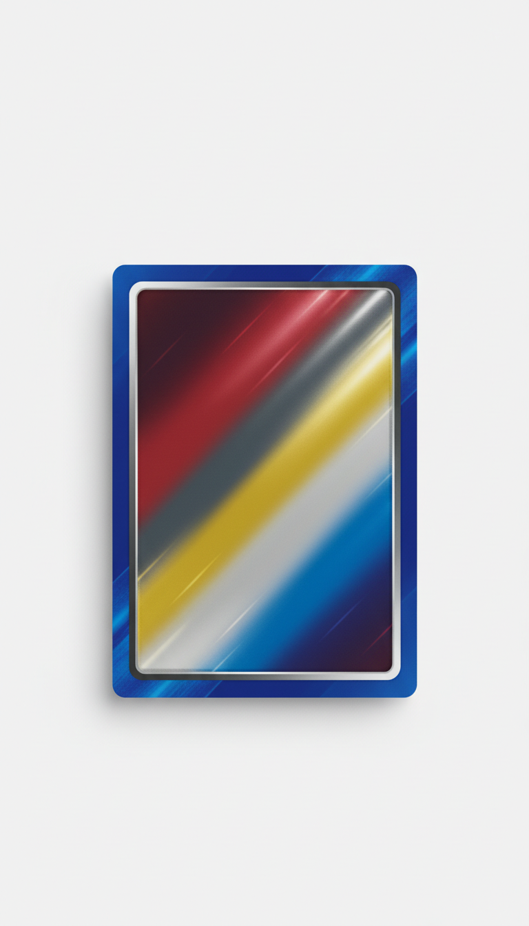 Limited Edition All-Star Holo Card, 3/4 angle shots of cards in clear cases on seamless black or white backgrounds; one...
