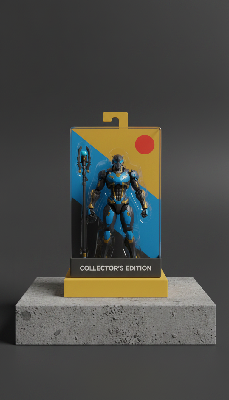 Cyborg Action Figure Collector Edition in a new setting