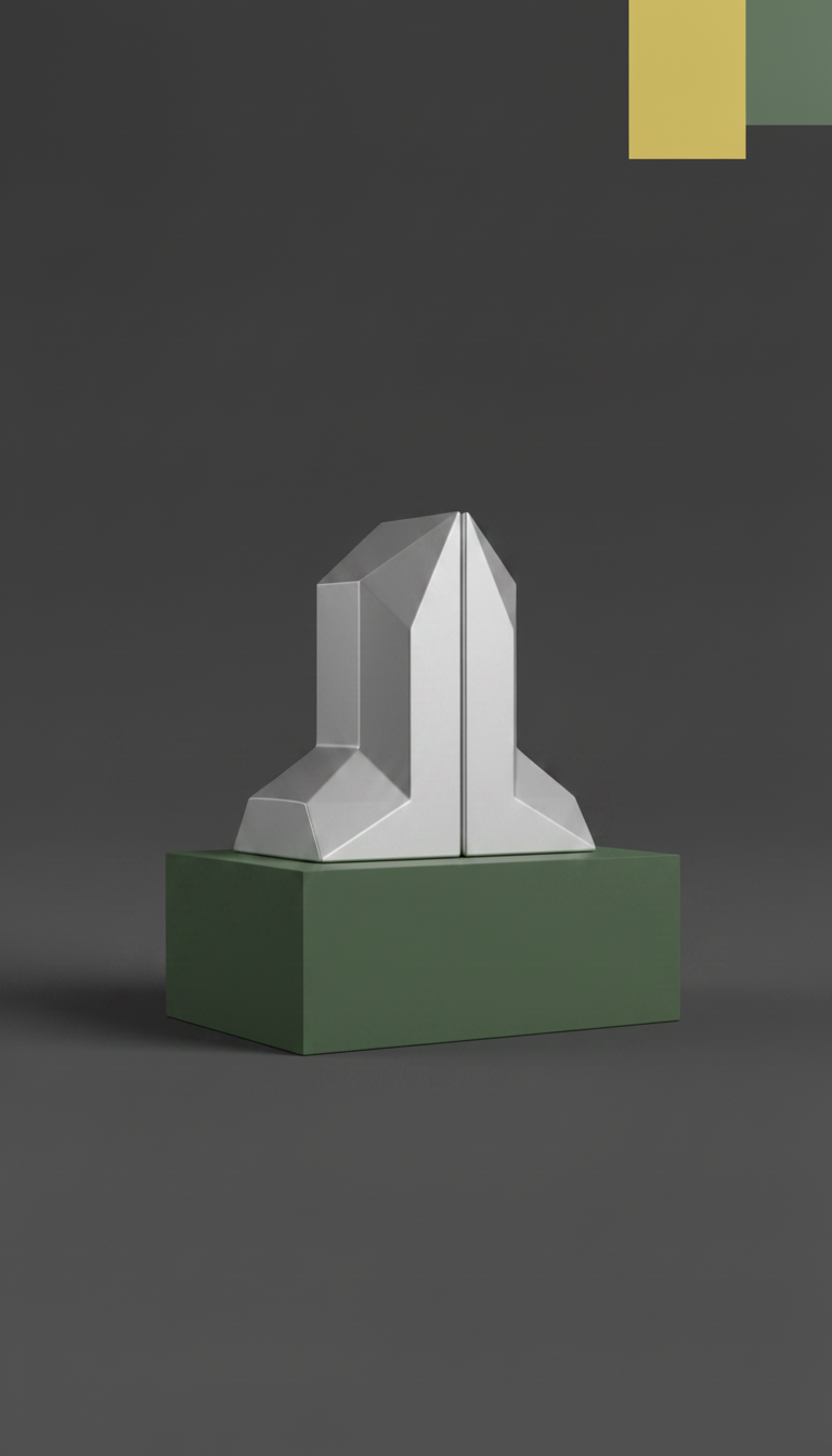 Alternate angle view of Silver light bookend set