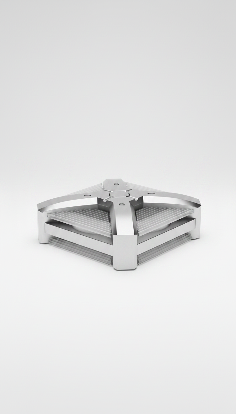 Alternate angle view of Modern Geometric Cooling Unit