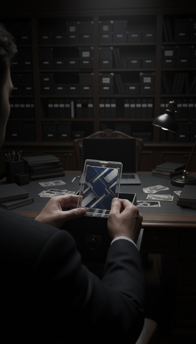 Premium Sports Card Pack in use