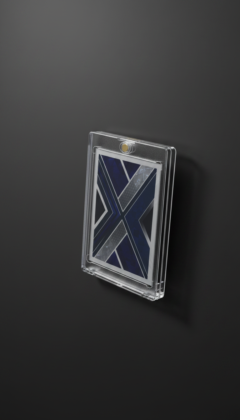 Alternate angle view of Graded Trading Card in Protective Case