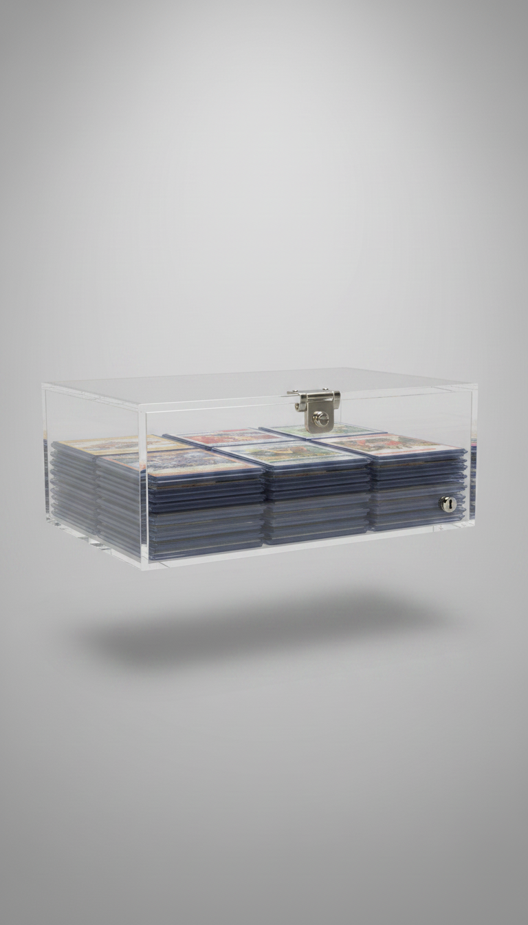 Alternate angle view of Locking Acrylic Display Case