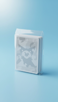 [PRODUCT] Pokémon card deck sleeve positioned centrally against a Sky Blue background with soft illumination that...