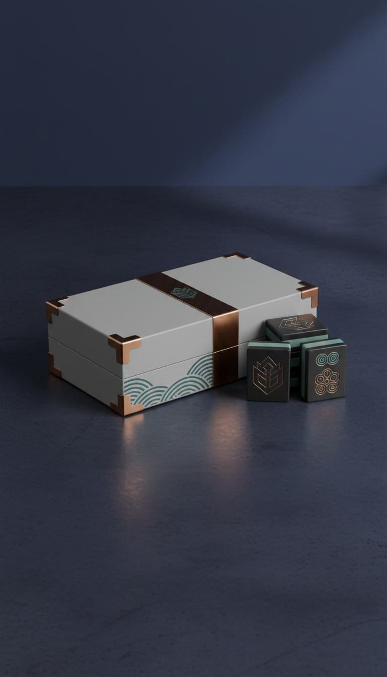 Modern Mahjong Set in a new setting