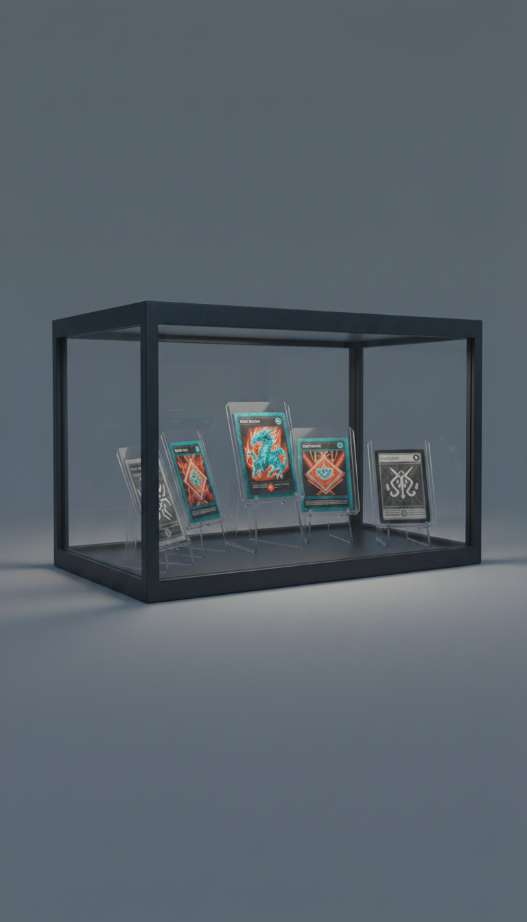 Alternate angle view of Trading Card Display Case