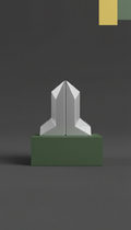 Silver Light Bookend Set, Three-quarter angle as primary default: products positioned on matte-finish blocks or plinths in...